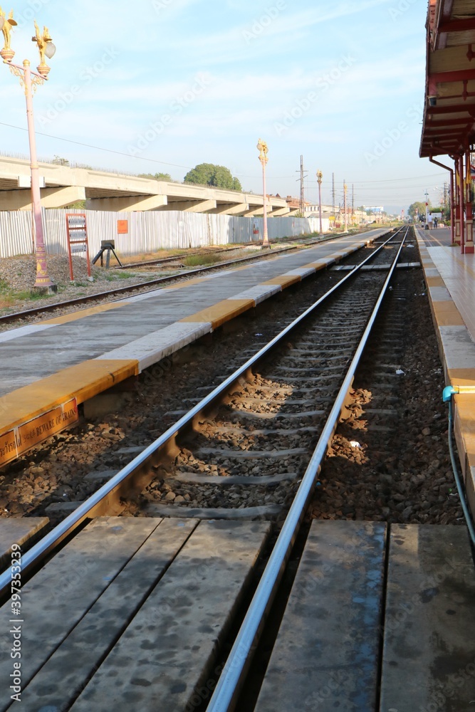 Fototapeta premium railway in the countryside