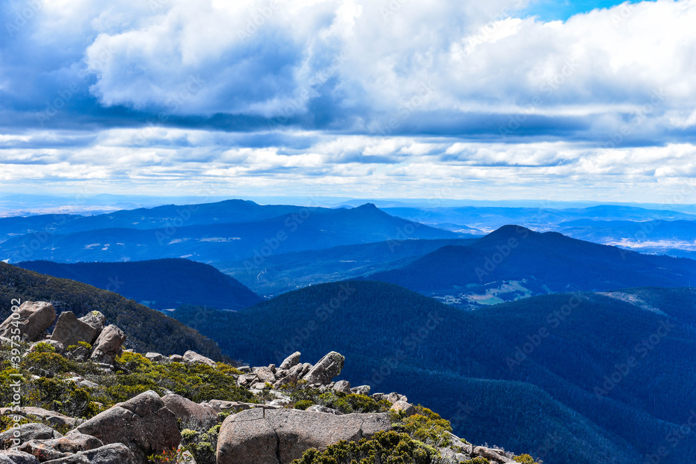 Mount Wellington overlooking Hobart, Tasmania