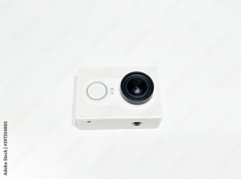Camera Action Cam on a white background.