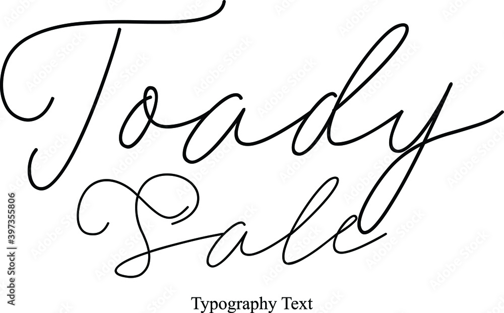 Handwritten Typography Typescript Text