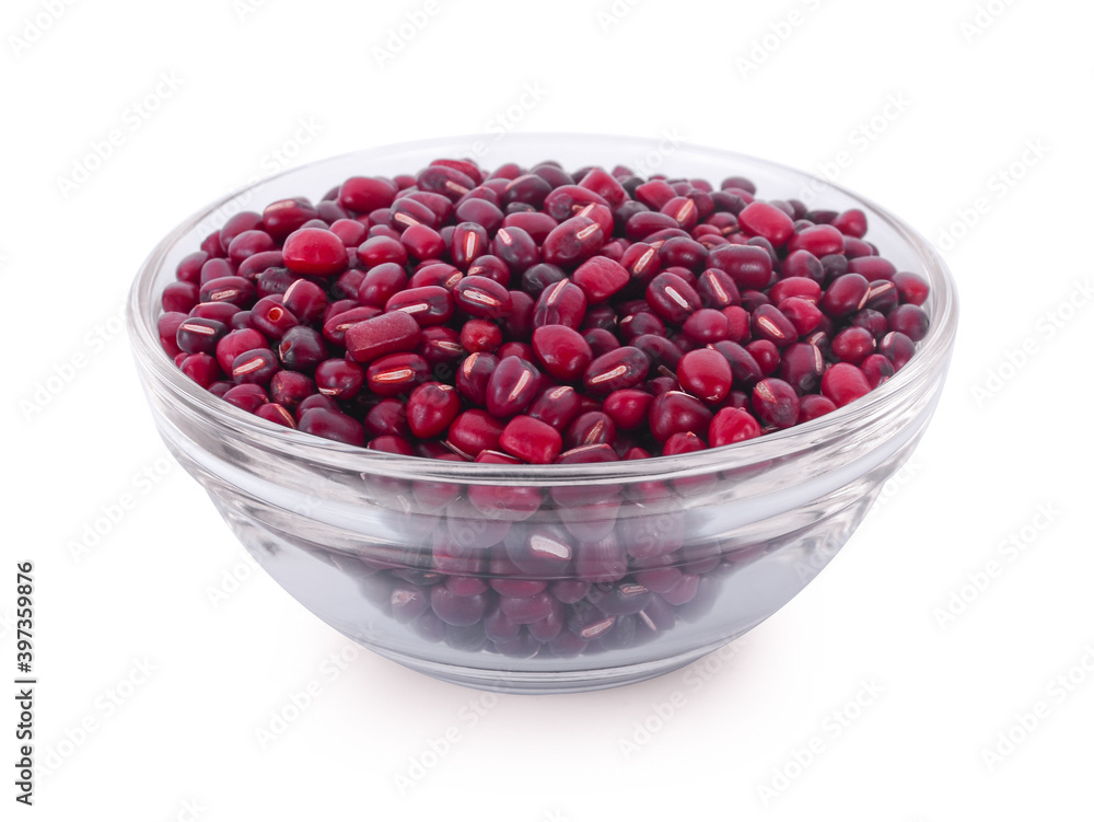Red bean isolated on white background Red bean isolated on white background
