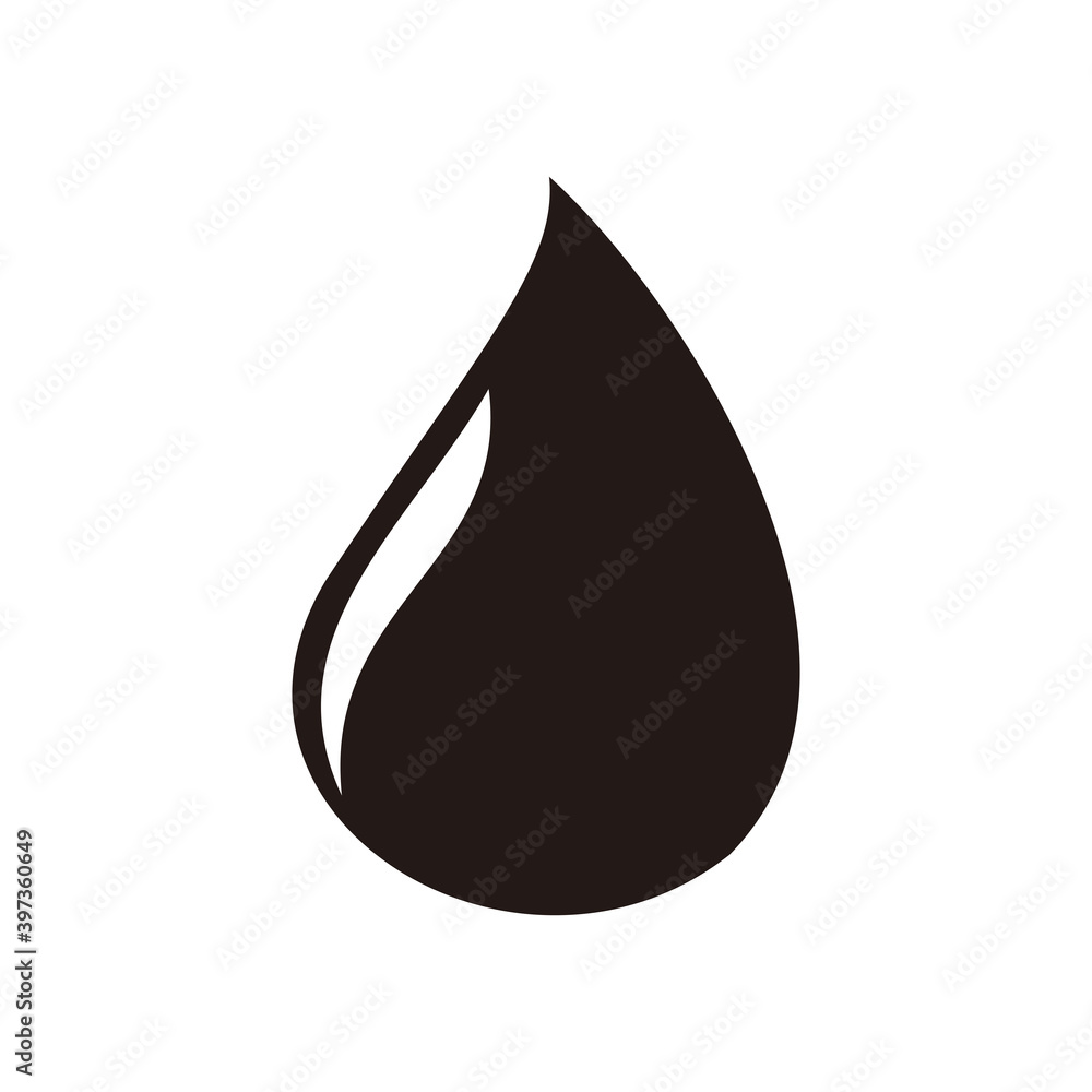 Dropped Water Icon Vector Illustration Sign Dropped Water Icon Vector Illustration Sign