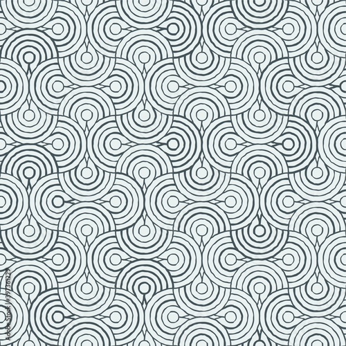Handmade geometric seamless pattern