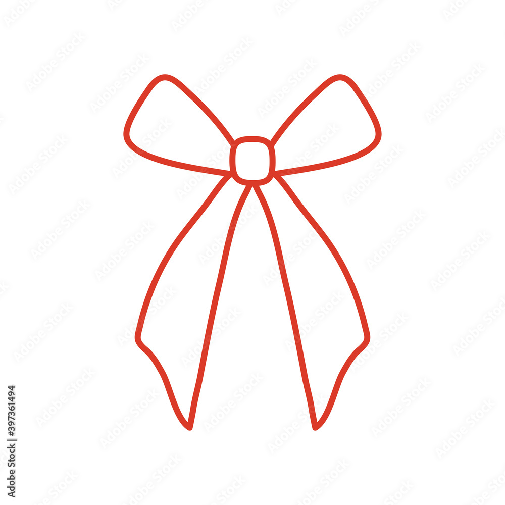 Gift bow icon isolated vector design Gift bow icon isolated vector design