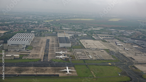  Paris Charles de Gaulle Airport.View from aircraft photo