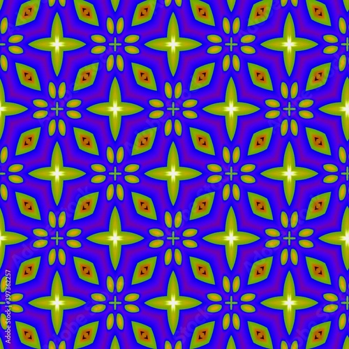 colorful symmetrical repeating patterns for textiles, ceramic tiles, wallpapers and designs. seamless image. 