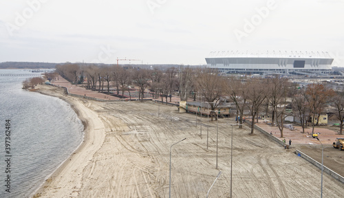  Construction of a new beach and stadium for the 2018 FIFA World Cup © aleks