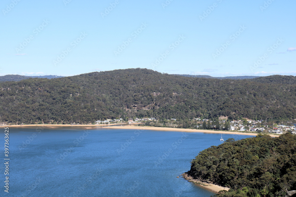 Warrah Lookout on the Pearl Beach Fire Trail Overlooking the Hawkesbury River New South Wales Australia