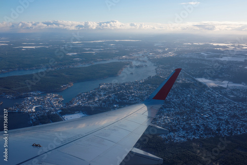 View from the plane to Germany
