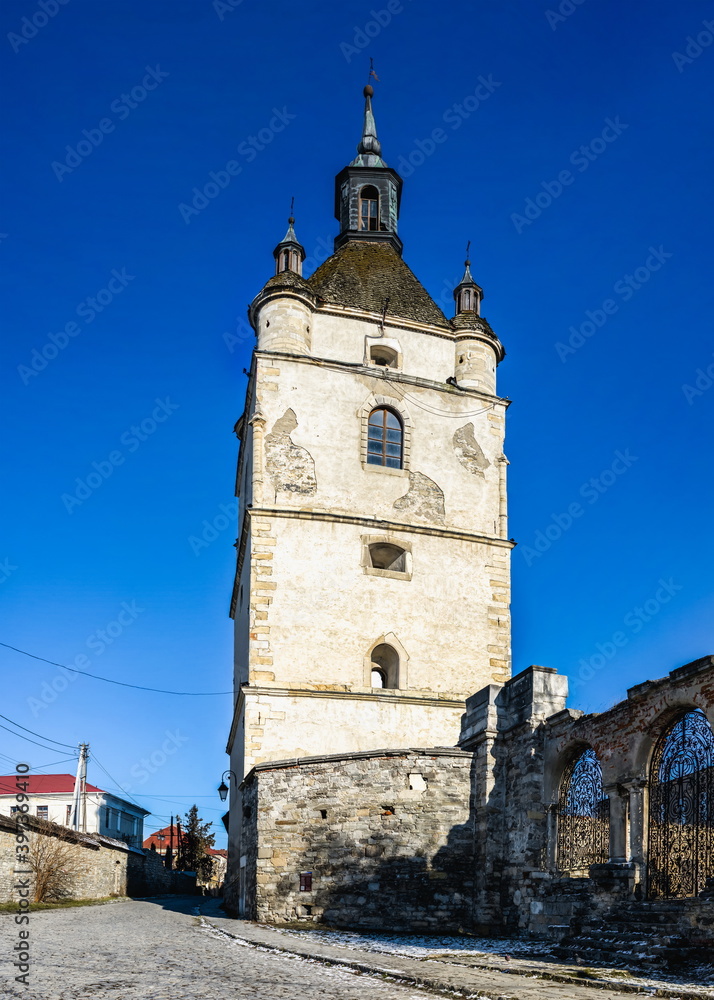 Bell tower of St. Stepanos in Kamianets-Podilskyi, Ukraine
