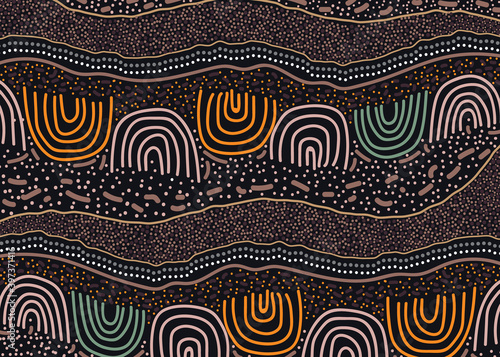 Indigenous art background