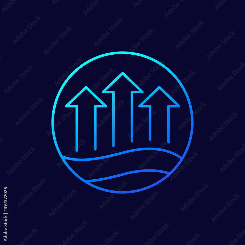 evaporation, evaporate water line icon evaporation, evaporate water line icon