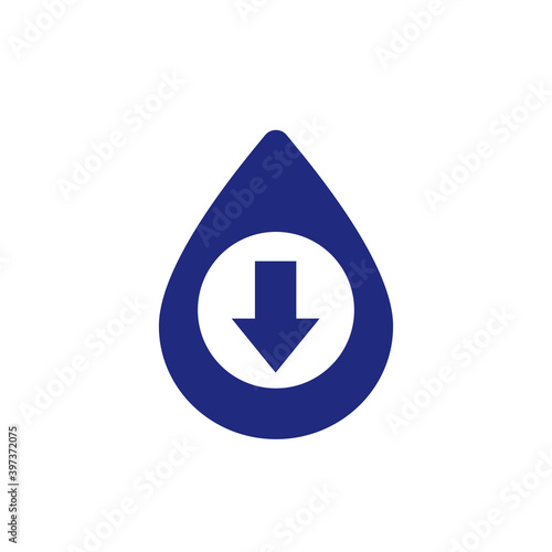 Free Download low water level icon, vector design - GFXLoad
