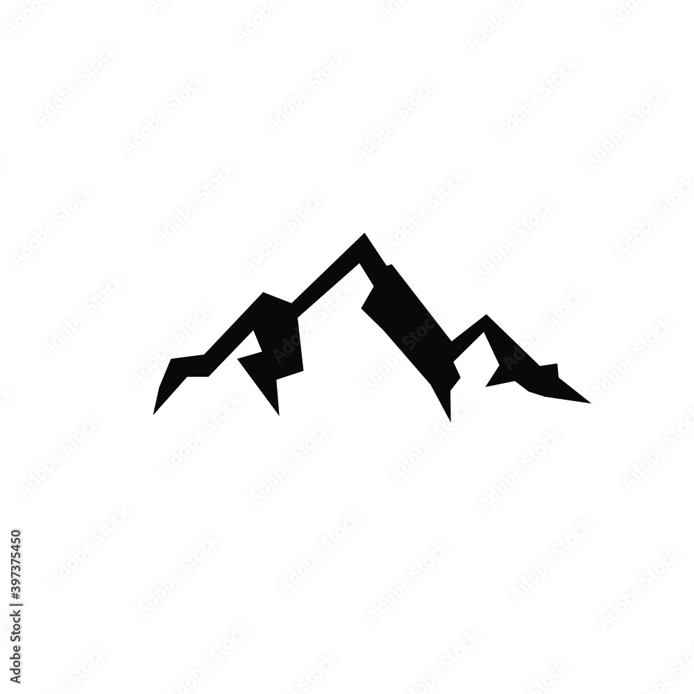 Mluntain black logo icon design vector Mluntain black logo icon design vector
