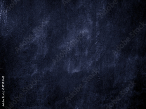 dark old concrete background, black-blue closeup wall grunge abstract concrete texture