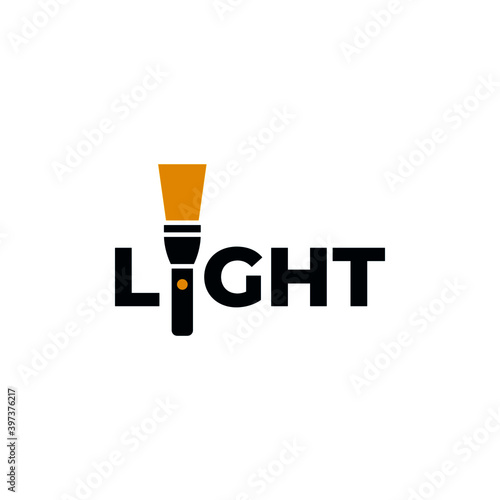 flashlight icon or logo isolated sign symbol vector illustration.