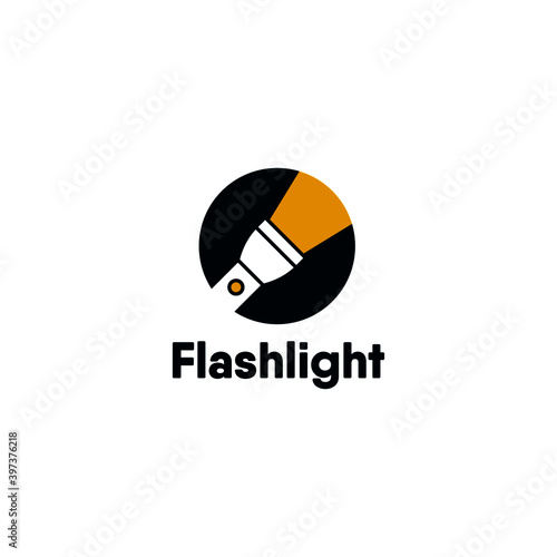 flashlight icon or logo isolated sign symbol vector illustration.