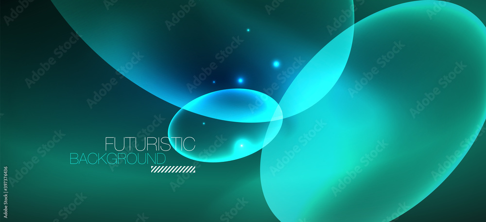 Neon ellipses abstract backgrounds. Shiny bright round shapes glowing in the dark. Vector futuristic illustrations for covers, banners, flyers and posters and other Neon ellipses abstract backgrounds. Shiny bright round shapes glowing in the dark. Vector futuristic illustrations for covers, banners, flyers and posters and other
