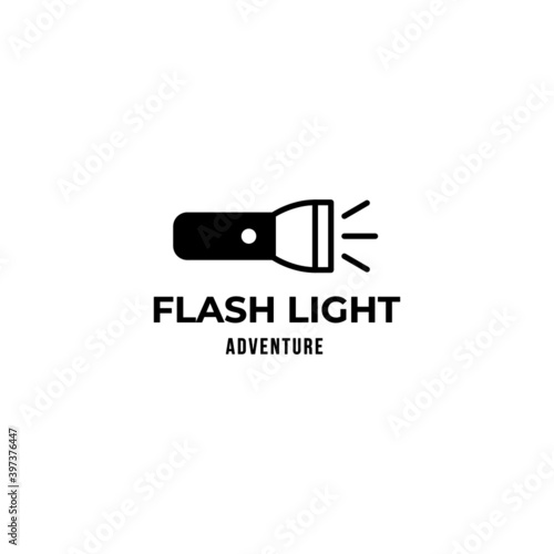 flashlight icon or logo isolated sign symbol vector illustration.