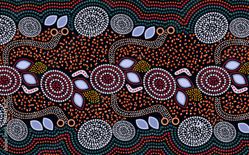 Australian aboriginal dot art