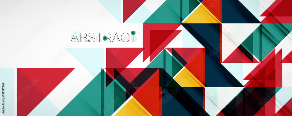 Set of vector triangle geometric backgrounds. Vector illustration for covers, banners, flyers and posters and other designs Set of vector triangle geometric backgrounds. Vector illustration for covers, banners, flyers and posters and other designs