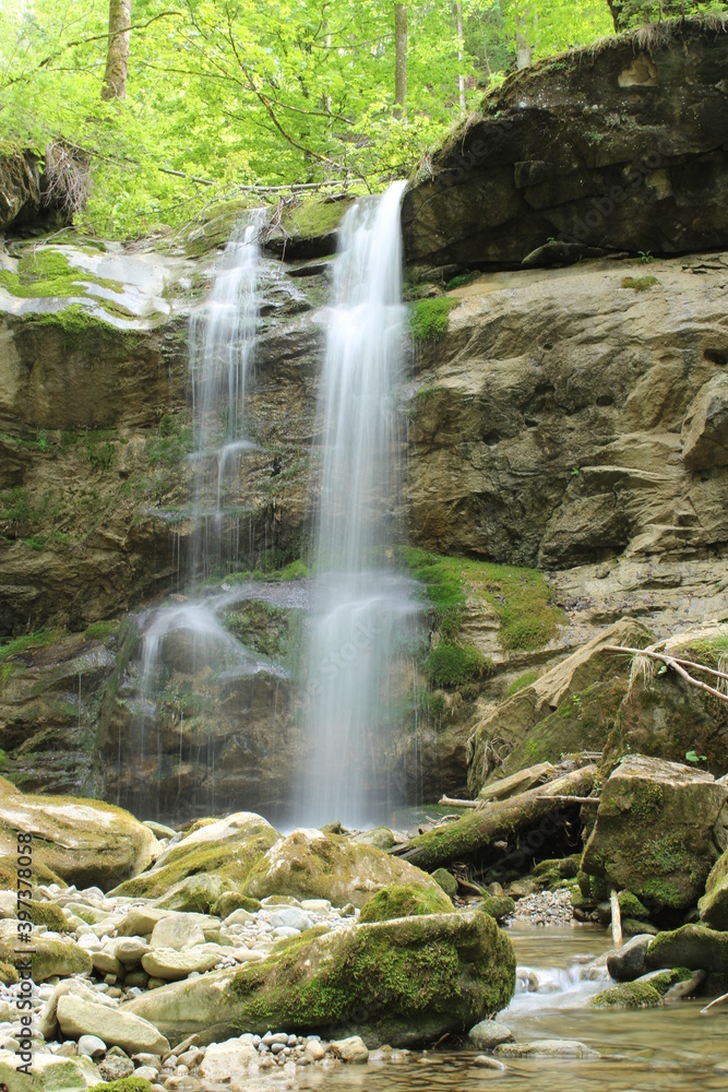 Obraz premium Beautiful waterfall in Switzerland