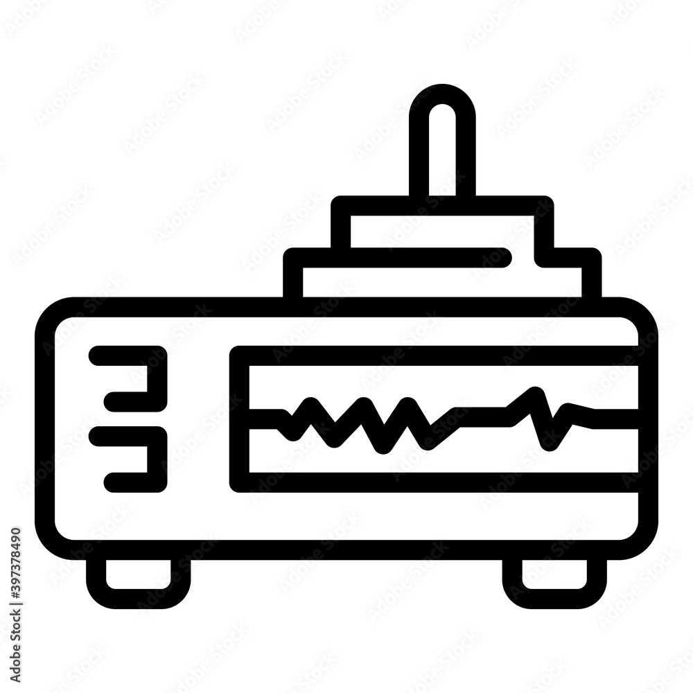 Fototapeta premium Network router icon. Outline network router vector icon for web design isolated on white background