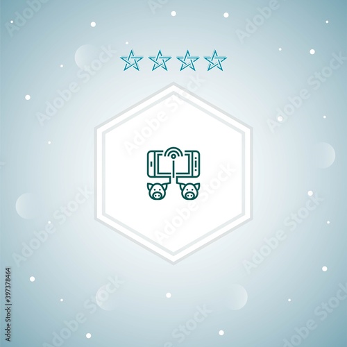     cloning vector icons illustration