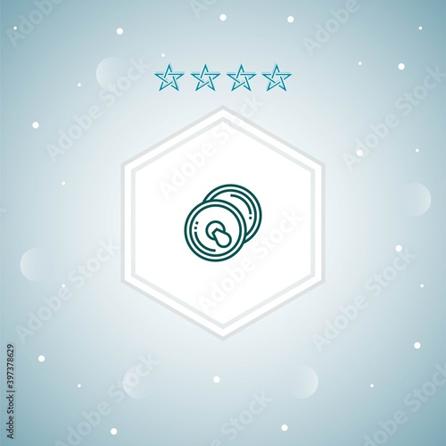     cymbals vector icons illustration