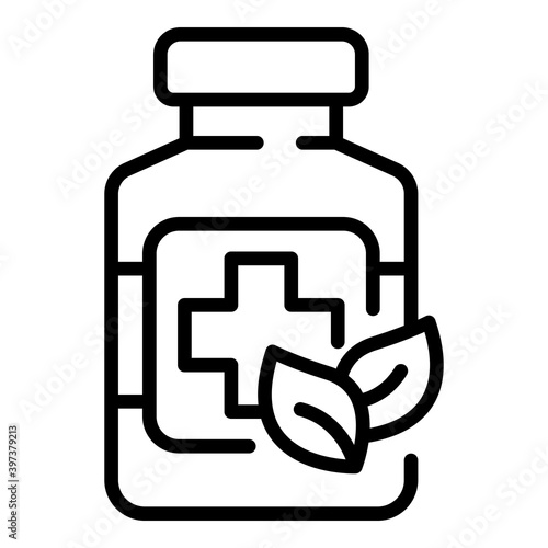 Drugs pack icon. Outline drugs pack vector icon for web design isolated on white background