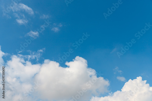 Clouds with blue sky background