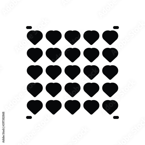 Black solid icon for much