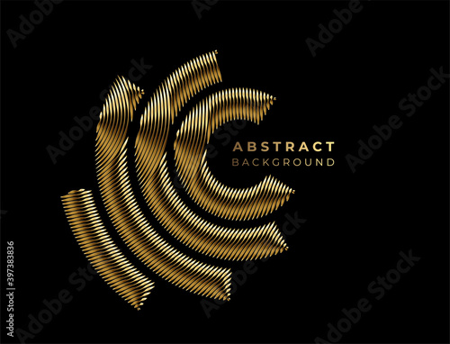 Branding Identity Corporate vector Golod circle logo design. photo