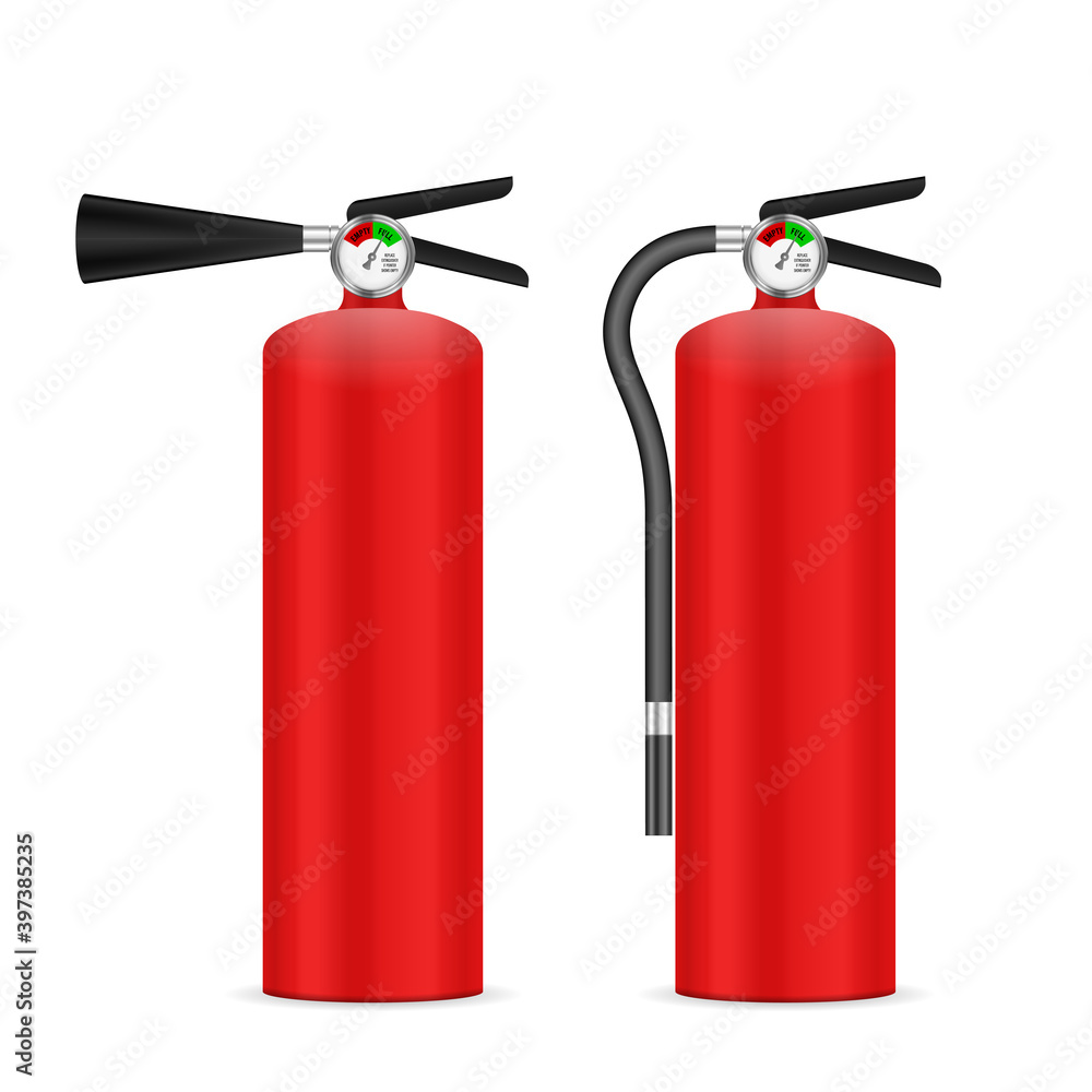 Obraz premium Fire extinguisher set