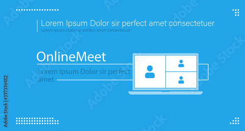Online webinar, meeting. Webinars and web meetings at the level of colleagues, modern education. 