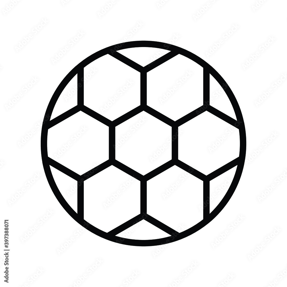 soccer ball isolated on the white line icon soccer ball isolated on the white line icon