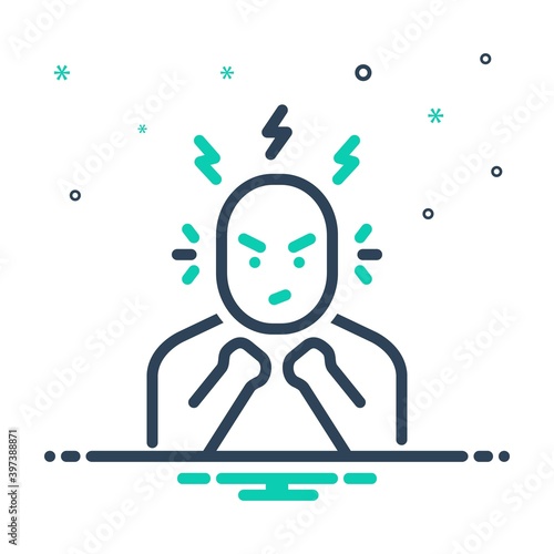 Mix icon for anger
