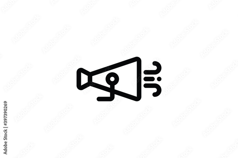 Baseball Outline Icon - Loudspeaker Baseball Outline Icon - Loudspeaker