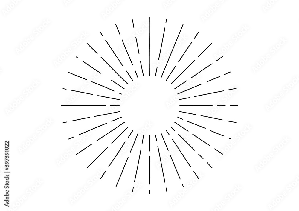 Obraz premium 集中線 イラスト素材