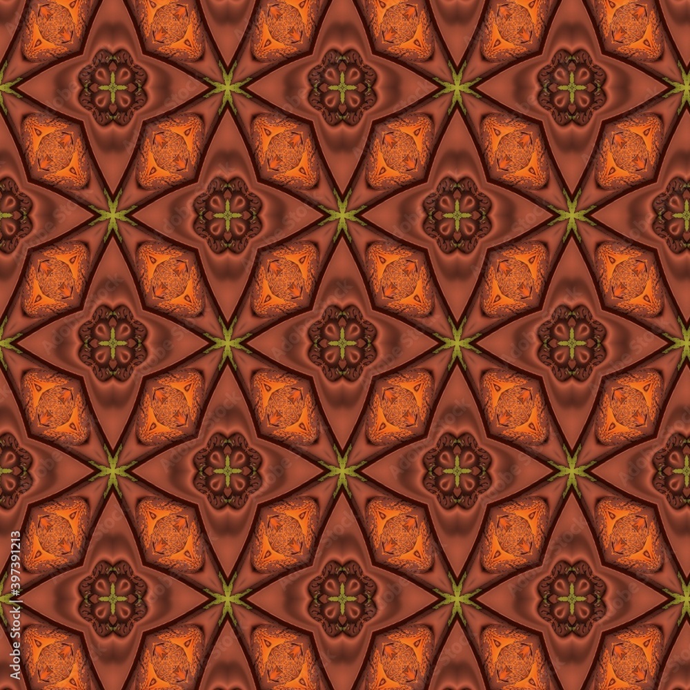  colorful symmetrical repeating patterns for textiles, ceramic tiles, wallpapers and designs. seamless image. 