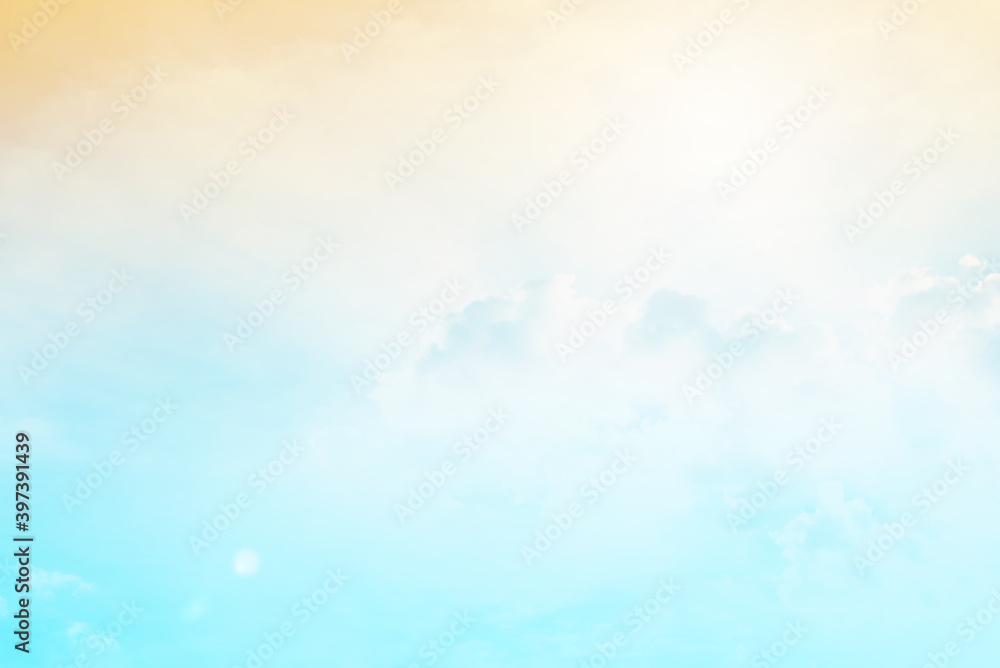 Fototapeta premium Soft cloud sky subtle background pastel gradient color for sky cloud nature abstract background