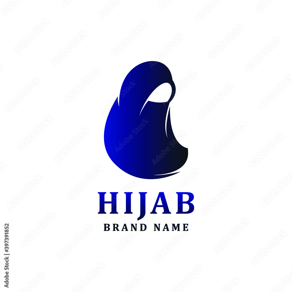 muslimah logo for hijab or scarf fashion product with gold colour, muslimah has mean great women with multi talent