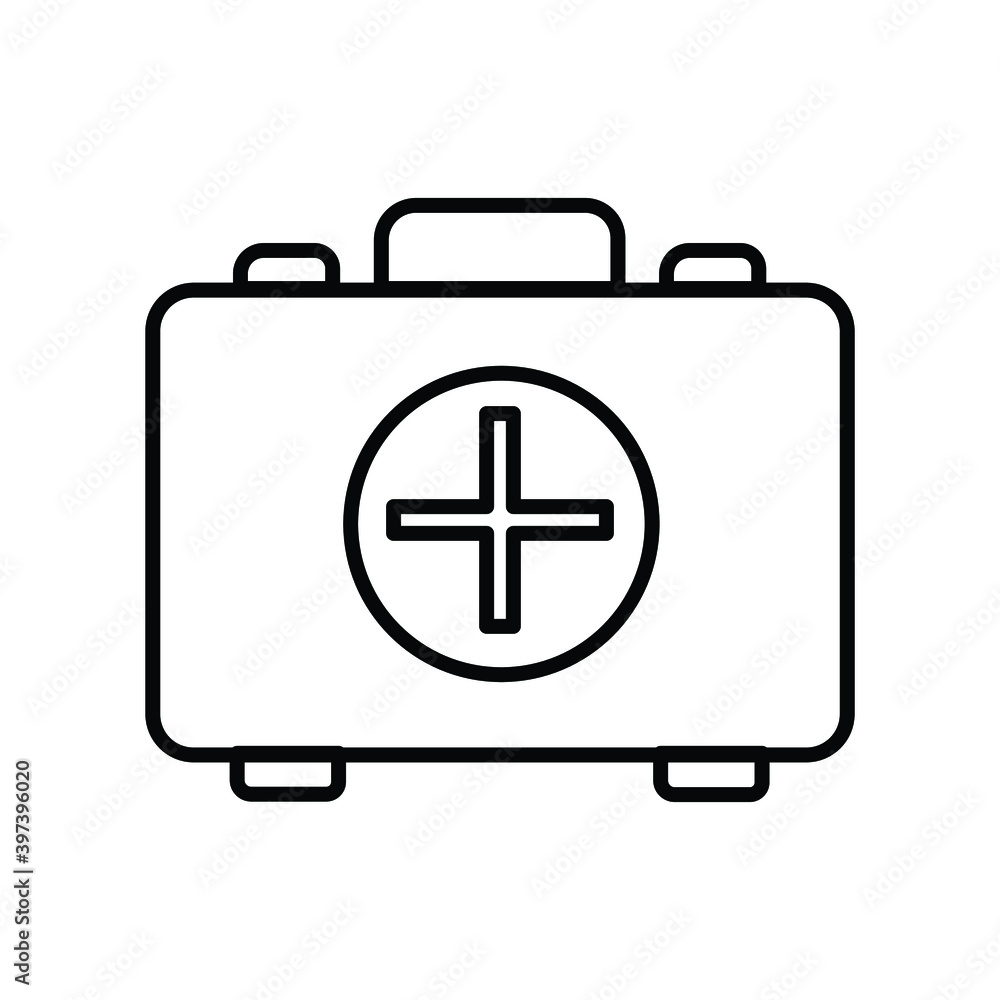 first aid kit bag line icon first aid kit bag line icon