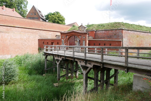 Festungsmauern Festung Dömitz an der Elbe in Mecklenburg-Vorpommern