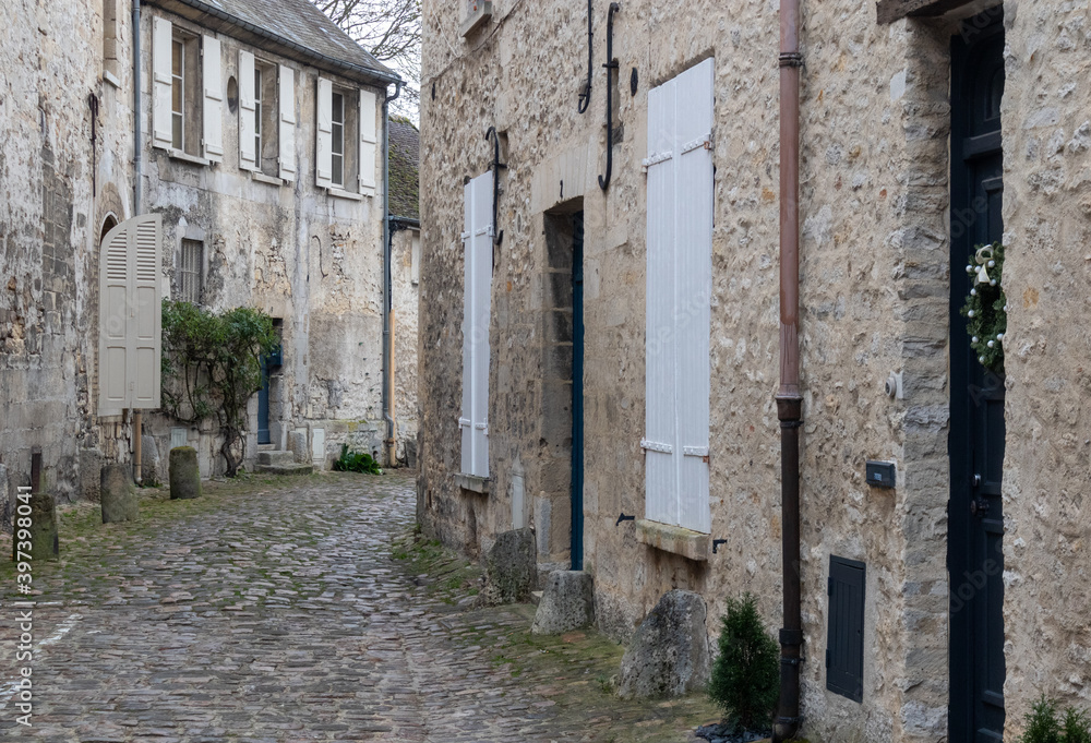Facades in Senlis france, just north of Paris. Facades in Senlis france, just north of Paris.