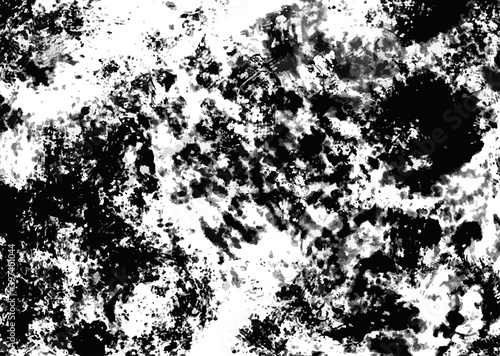 Rough  scratch  splatter grunge pattern design brush strokes. Overlay texture. Faded black-white dyed paper texture. Sketch grunge design. Use for poster  cover  banner  mock-up  stickers layout.