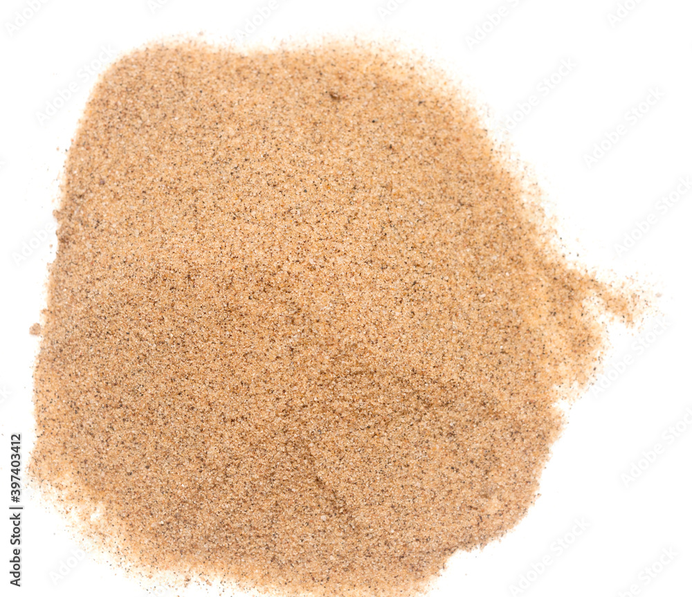 Sand on white Sand on white