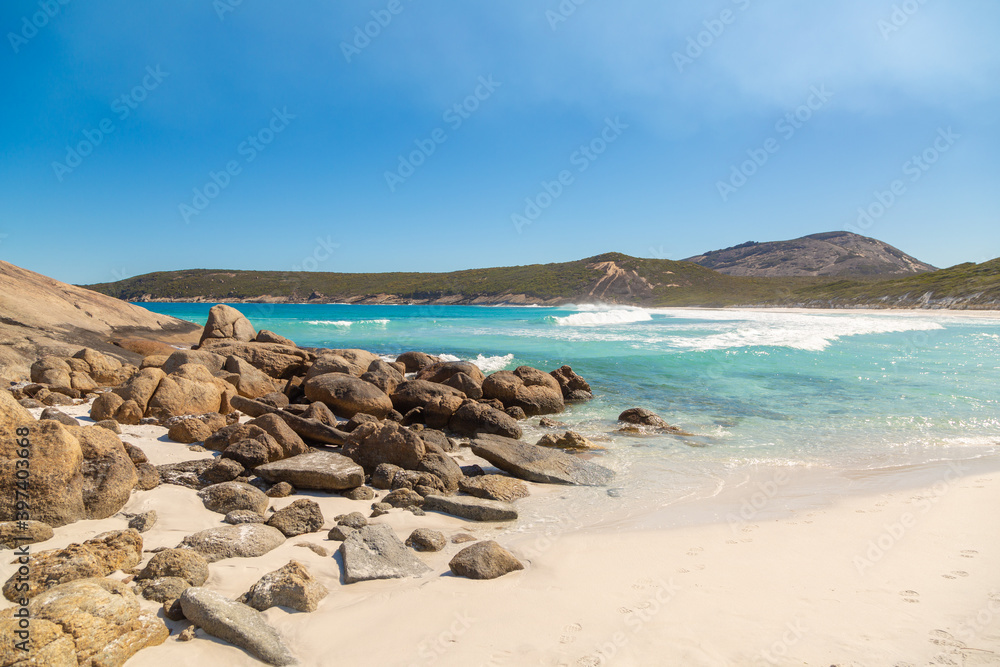 The amazing Hellfire Bay in the Cape Le Grand National Park close to Esperance in Western Australia