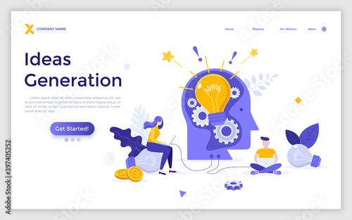 Flat Landing Page Template