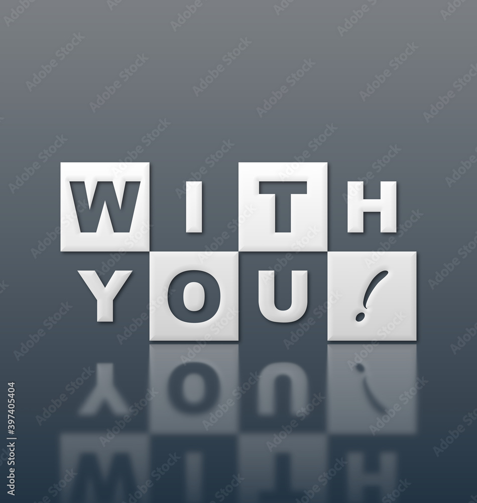 With you con sfondo colorato With you con sfondo colorato